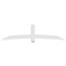 Ekena Millwork Bellingham Architectural Grade PVC Gable Bracket, 108"W x 27"H x 6"D x 6"F, 6/12 Pitch GBP108X27X0606BEL00 - alternate 5